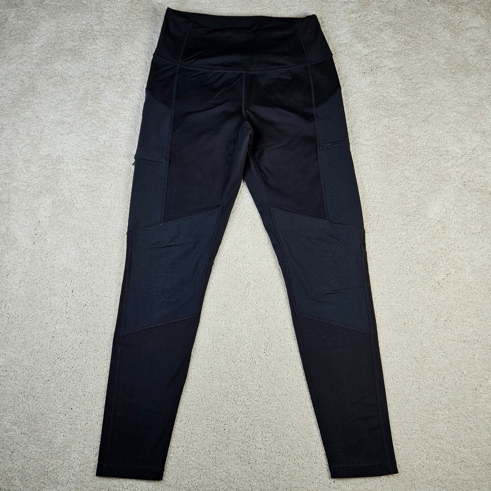 Womens prAna Rockland Leggings Black Athletic High Rise Sz M Activewear Climbing